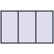 REHAU Euro 70 2400x1500 мм ANTHRACITE_GREY_STRUKTURAL з двох сторін