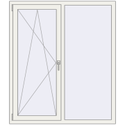 REHAU Euro 70 1300x1500 мм REHAU Euro 70 1300x1500 мм
