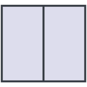 REHAU Euro 70 2200x2000 мм ANTHRACITE_GREY_STRUKTURAL з двох сторін