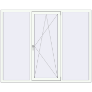REHAU Euro 60 2040x1640 мм Білий (RAL 9016) з двох сторін