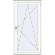 Вікна 700x1250 мм REHAU Euro 60