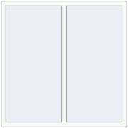 Вікна 1350x1350 мм REHAU SYNEGO MD Білий (RAL 9016) з двох сторін