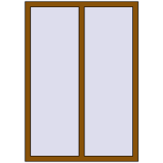 REHAU Euro 70 1100x1500 мм GOLDEN OAK з двох сторін