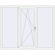 REHAU Euro 70 1800x1460 мм Білий (RAL 9016) з двох сторін