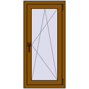 REHAU Euro 60 490x1090 мм GOLDEN OAK з двох сторін REHAU Euro 60 490x1090 мм GOLDEN OAK з двох сторін