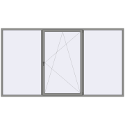 Altest Pony 375 3600x2000 мм RAL 9007 Grey aluminium з двох сторін
