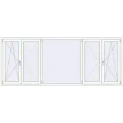 REHAU Brillant-Design 3000x1200 мм BLACK_BROWN ззовні