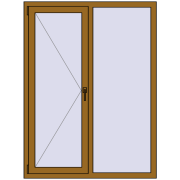 REHAU Euro 60 1200x1600 мм LIGHT_OAK з двох сторін REHAU Euro 60 1200x1600 мм LIGHT_OAK з двох сторін