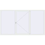 REHAU Euro 60 3200x1800 мм Білий (RAL 9016) з двох сторін REHAU Euro 60 3200x1800 мм Білий (RAL 9016) з двох сторін