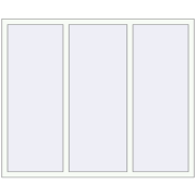 REHAU Euro 70 1700x1410 мм Білий (RAL 9016) з двох сторін