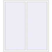 REHAU Brillant-Design 1530x1730 мм Білий (RAL 9016) з двох сторін