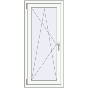 Вікна 620x1280 мм REHAU Euro 70