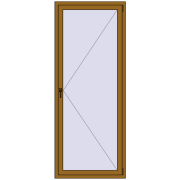 REHAU Euro 70 880x2200 мм LIGHT_OAK з двох сторін