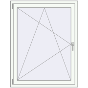 Вікна 1000x1250 мм REHAU SYNEGO MD Білий (RAL 9016) з двох сторін