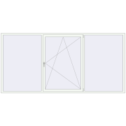 REHAU Euro 60 3300x1600 мм Білий (RAL 9016) з двох сторін