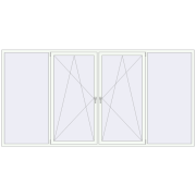 REHAU Brillant-Design 3600x1800 мм Білий (RAL 9016) з двох сторін