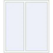 REHAU Euro 70 1300x1500 мм Білий (RAL 9016) з двох сторін REHAU Euro 70 1300x1500 мм Білий (RAL 9016) з двох сторін
