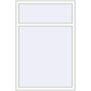 REHAU Euro 60 1000x1500 мм Білий (RAL 9016) з двох сторін