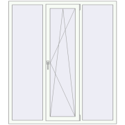 REHAU Euro 60 1500x1700 мм Білий (RAL 9016) з двох сторін