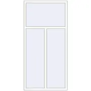 REHAU Brillant-Design 1010x2070 мм Білий (RAL 9016) з двох сторін