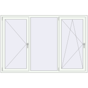 REHAU Euro 70 2100x1400 мм Білий (RAL 9016) з двох сторін