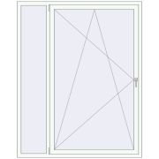 REHAU Brillant-Design 1600x2000 мм Білий (RAL 9016) з двох сторін