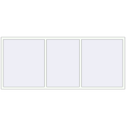 REHAU Euro 60 2730x1150 мм Білий (RAL 9016) з двох сторін