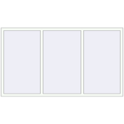 REHAU Euro 70 2235x1260 мм Білий (RAL 9016) з двох сторін