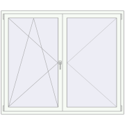 REHAU SYNEGO MD 1720x1450 мм Білий (RAL 9016) з двох сторін