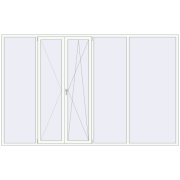 REHAU Euro 60 3500x2200 мм Білий (RAL 9016) з двох сторін