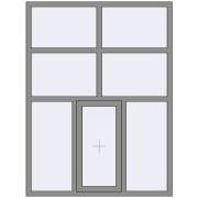 Altest Pony 375 1500x2000 мм RAL 9007 Grey aluminium з двох сторін Altest Pony 375 1500x2000 мм RAL 9007 Grey aluminium з двох сторін