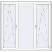 REHAU SYNEGO MD 1780x1710 мм Білий (RAL 9016) з двох сторін