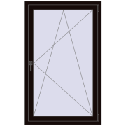 REHAU SYNEGO MD 900x1500 мм BLACK_BROWN з двох сторін