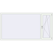 Вікна 2260x1180 мм REHAU Euro 60