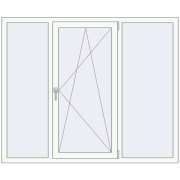 REHAU Brillant-Design 1700x1400 мм Білий (RAL 9016) з двох сторін REHAU Brillant-Design 1700x1400 мм Білий (RAL 9016) з двох сторін