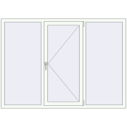 REHAU Euro 70 1890x1360 мм Білий (RAL 9016) з двох сторін