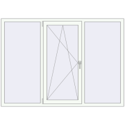 Вікна 1900x1360 мм REHAU Euro 70 Білий (RAL 9016) з двох сторін