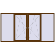 REHAU Euro 70 3000x1600 мм WALNUT з двох сторін