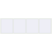 REHAU Brillant-Design 4000x1200 мм Білий (RAL 9016) з двох сторін