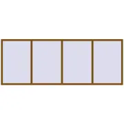 REHAU Euro 70 4000x1500 мм GOLDEN OAK з двох сторін REHAU Euro 70 4000x1500 мм GOLDEN OAK з двох сторін