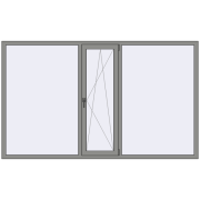 Altest Pony 375 2500x1500 мм RAL 9007 Grey aluminium з двох сторін