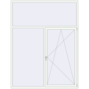 REHAU SYNEGO MD 2000x2600 мм Білий (RAL 9016) з двох сторін
