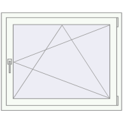 REHAU Euro 60 1000x800 мм Білий (RAL 9016) з двох сторін REHAU Euro 60 1000x800 мм Білий (RAL 9016) з двох сторін