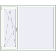 REHAU Euro 60 1550x1280 мм REHAU Euro 60 1550x1280 мм
