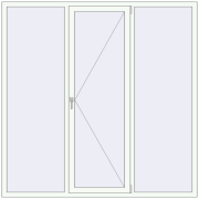 Вікна 2000x2000 мм REHAU Euro 60 Білий (RAL 9016) з двох сторін