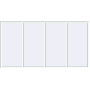REHAU Euro 60 3120x1650 мм Білий (RAL 9016) з двох сторін REHAU Euro 60 3120x1650 мм Білий (RAL 9016) з двох сторін