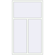 Вікна 1030x1810 мм REHAU Euro 70 Білий (RAL 9016) з двох сторін