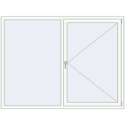 Вікна 2000x1500 мм REHAU Euro 60 GOLDEN OAK ззовні