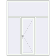 Вікна 1550x2000 мм REHAU Euro 60 Білий (RAL 9016) з двох сторін