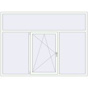 REHAU Euro 60 2320x1700 мм Білий (RAL 9016) з двох сторін